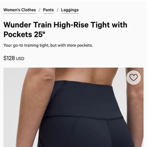 High-Rise Navy Leggings with Pockets